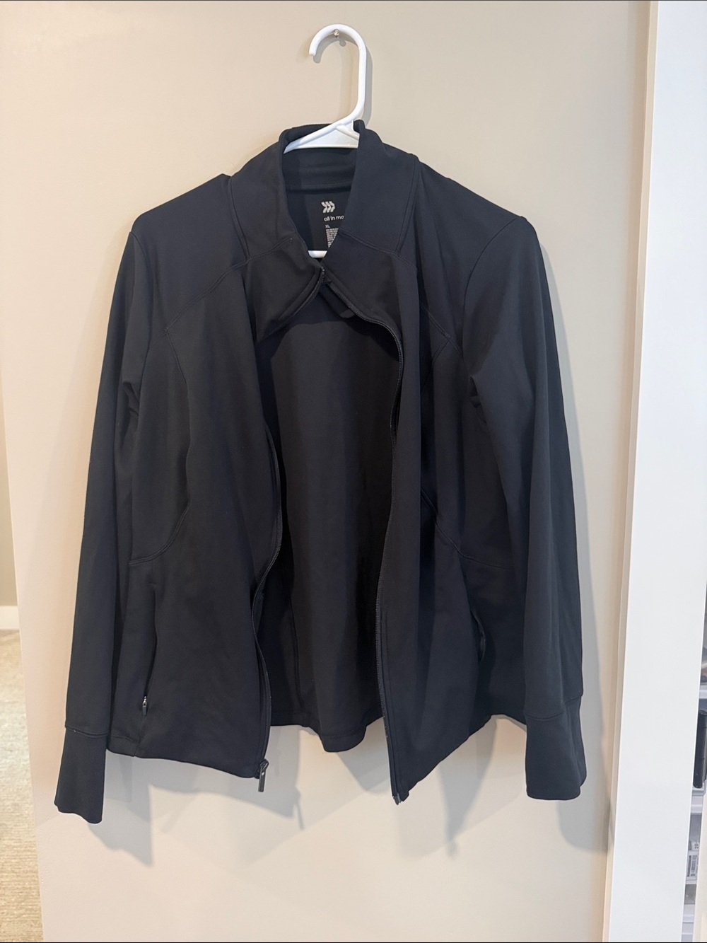 Black Women's Zip-Front Jacket